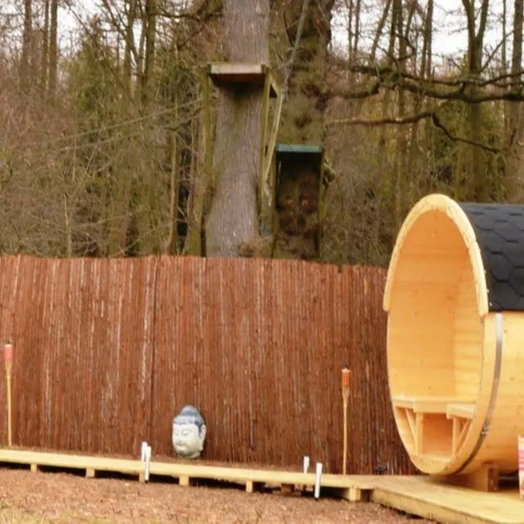 Tonneau sauna aménagement